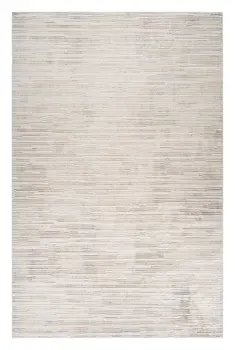 5' X 8' Cream and Beige Abstract Area Rug