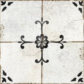 6" x 6" Dark Gray and Silver Ave Mosaic Peel and Stick Removable Tiles