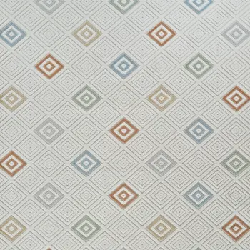 8' X 10' Cream and Beige Geometric Distressed Indoor Outdoor Area Rug