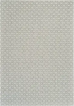 8' X 10' Cream and Beige Geometric Distressed Indoor Outdoor Area Rug
