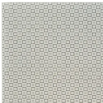 8' X 10' Cream and Beige Geometric Distressed Indoor Outdoor Area Rug