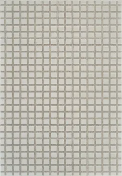 4' X 6' Cream and Beige Geometric Distressed Indoor Outdoor Area Rug