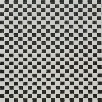 4' X 6' Black and White Geometric Distressed Indoor Outdoor Area Rug