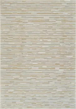 7' X 10' Beige and Brown Abstract Distressed Area Rug