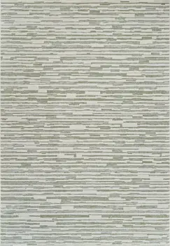 5' X 8' Beige and Green Abstract Distressed Area Rug