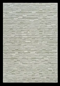 7' X 10' Beige and Green Abstract Distressed Area Rug