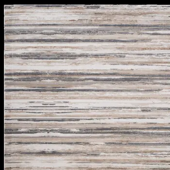 7' X 10' Beige and Gray Abstract Distressed Area Rug