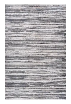 5' X 8' Blue and Gray Abstract Distressed Area Rug