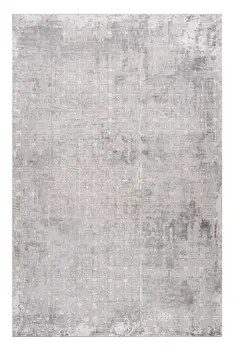 5' X 8' Gray and Beige Abstract Distressed Area Rug