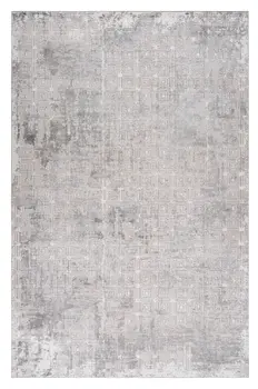 8' X 11' Beige and Gray Abstract Worn Faded Area Rug