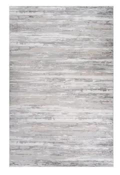 8' X 11' Beige and Gray Abstract Worn Faded Area Rug