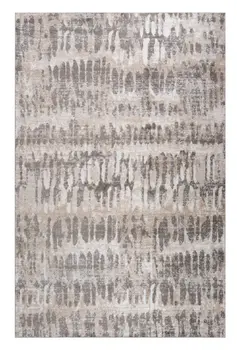 5' X 8' Beige and Brown Abstract Distressed Area Rug