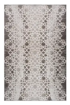 7' X 10' Brown and Beige Abstract Distressed Area Rug