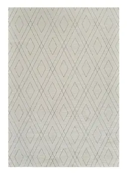 8' X 11' Beige and Gray Abstract Non Skid Area Rug