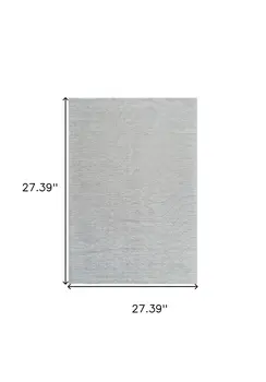 8' Gray Abstract Non Skid Runner Rug