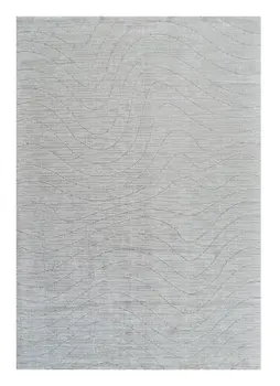 5' X 8' Gray Abstract Non Skid Area Rug