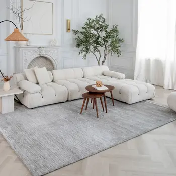 8' X 11' Gray Abstract Non Skid Area Rug