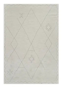 8' X 11' Cream and Beige Abstract Non Skid Area Rug