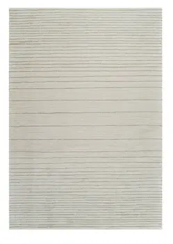 7' X 10' Cream and Beige Abstract Non Skid Area Rug