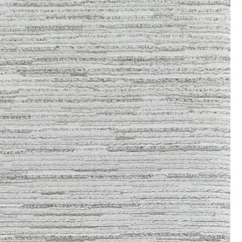 8' Gray Abstract Non Skid Runner Rug