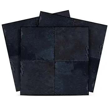 12" x 12" Black and Dark Gray Avi Mosaic Peel and Stick Removable Tiles