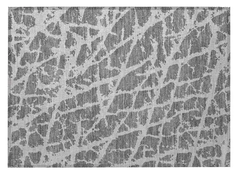 2' X 3' Charcoal Abstract Washable Non Skid Indoor Outdoor Area Rug