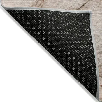 9' X 12' Gray and Orange Abstract Washable Non Skid Indoor Outdoor Area Rug