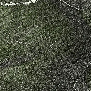 5' X 8' Green Abstract Washable Non Skid Indoor Outdoor Area Rug