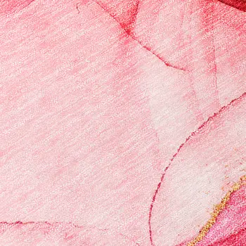 2' X 8' Pink Abstract Washable Non Skid Indoor Outdoor Runner Rug