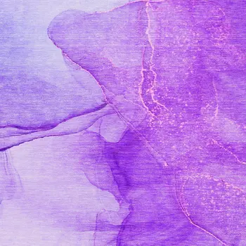 3' X 5' Purple Abstract Washable Non Skid Indoor Outdoor Area Rug