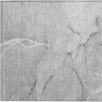 2' X 3' Gray Abstract Washable Non Skid Indoor Outdoor Area Rug