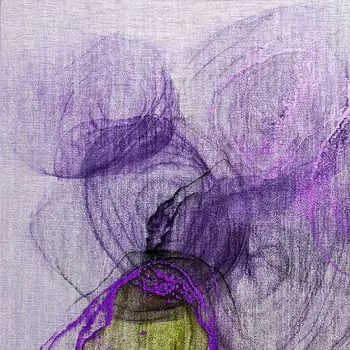 2' X 3' Purple Abstract Washable Non Skid Indoor Outdoor Area Rug