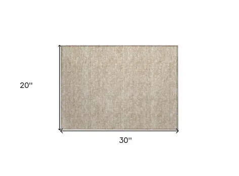 2' X 3' Tan Geometric Washable Non Skid Indoor Outdoor Area Rug