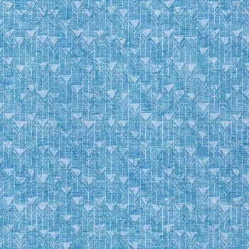 3' X 5' Blue Geometric Washable Non Skid Indoor Outdoor Area Rug