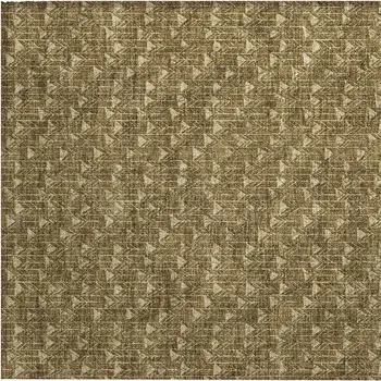2' X 3' Brown Geometric Washable Non Skid Indoor Outdoor Area Rug
