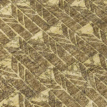 8' Runner Brown Geometric Washable Non Skid Indoor Outdoor Runner Rug