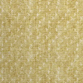 2' X 3' Gold Geometric Washable Non Skid Indoor Outdoor Area Rug