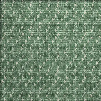 2' X 3' Sage Geometric Washable Non Skid Indoor Outdoor Area Rug