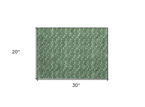 2' X 3' Sage Geometric Washable Non Skid Indoor Outdoor Area Rug