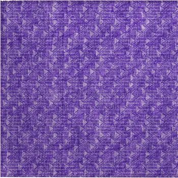 2' X 3' Purple Geometric Washable Non Skid Indoor Outdoor Area Rug