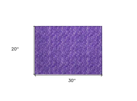 2' X 3' Purple Geometric Washable Non Skid Indoor Outdoor Area Rug