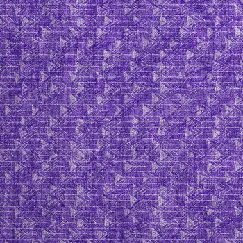 2' X 3' Purple Geometric Washable Non Skid Indoor Outdoor Area Rug