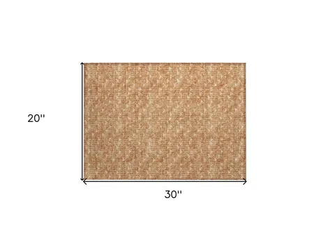 2' X 3' Salmon Geometric Washable Non Skid Indoor Outdoor Area Rug