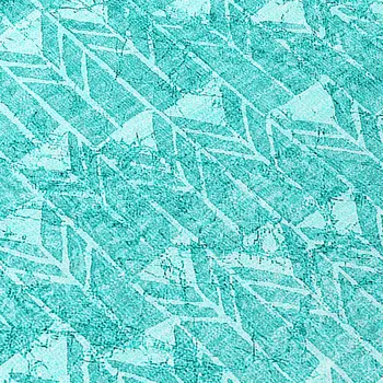 8' Runner Turquoise Geometric Washable Non Skid Indoor Outdoor Runner Rug