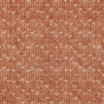 3' X 5' Terra Cotta Geometric Washable Non Skid Indoor Outdoor Area Rug