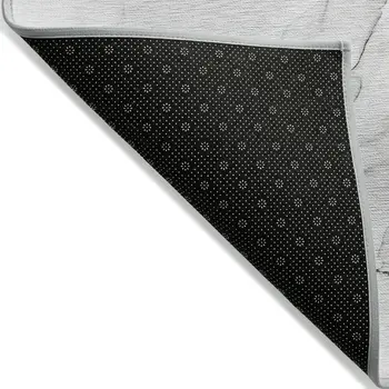 2' X 3' Gray Abstract Washable Non Skid Indoor Outdoor Area Rug