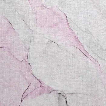 2' X 3' Gray and Pink Abstract Washable Non Skid Indoor Outdoor Area Rug