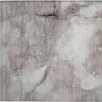 2' X 3' Taupe Abstract Washable Non Skid Indoor Outdoor Area Rug