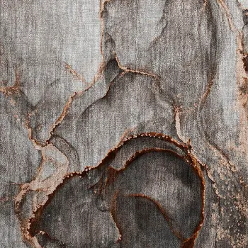 2' X 3' Peach Abstract Washable Non Skid Indoor Outdoor Area Rug