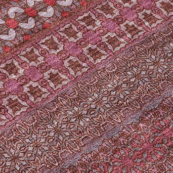 9' X 12' Merlot Striped Washable Non Skid Indoor Outdoor Area Rug